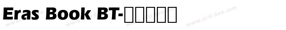 Eras Book BT字体转换